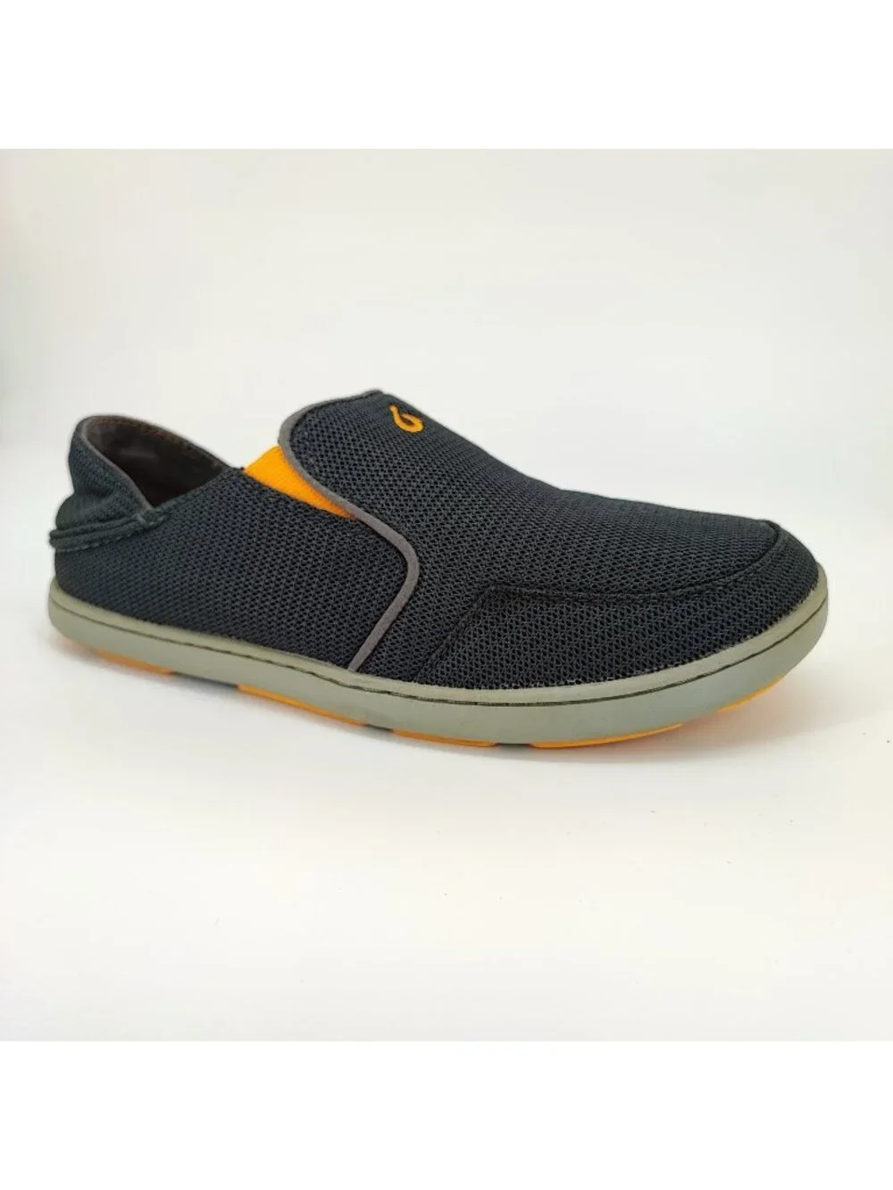 OluKai Nohea Mesh Men's Size 8 Slip-On Loafers Black Shoes 10188-4242